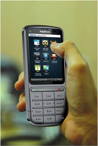 Xả stress với Nokia C3 chạm và bấm