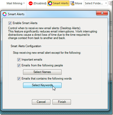 Cải thiện các chức năng trong Outlook 2010 với Mail Mining