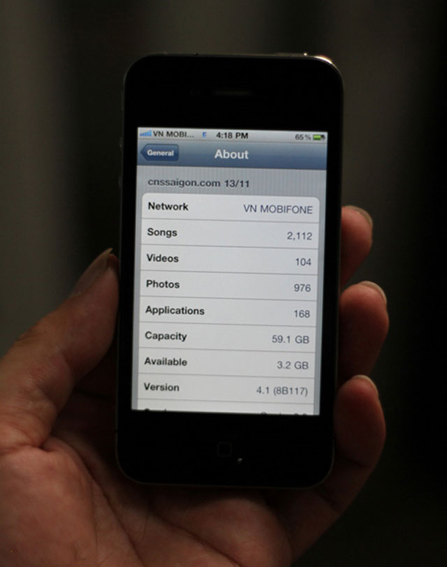 Thêm bản iPhone 4 64GB xuất hiện ở VN