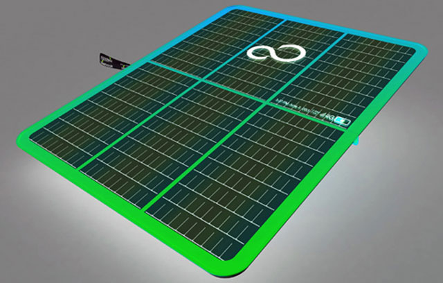 Laptop sử dụng năng lượng mặt trời