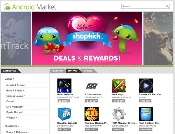 Những thủ thuật khi sử dụng kho lưu trữ ứng dụng Android