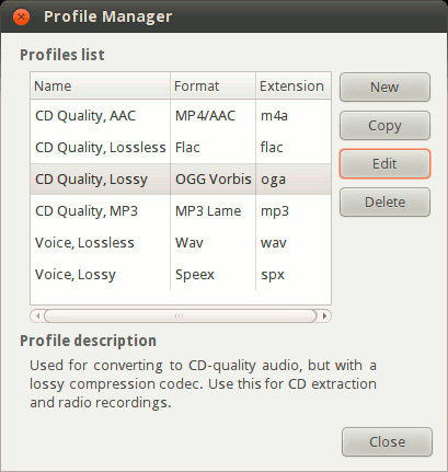 Chuyển đổi định dạng audio trong Linux với Gnac