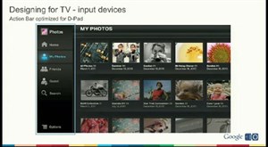 Google TV có giao diện giống máy tính bảng