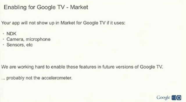 Google TV có giao diện giống máy tính bảng