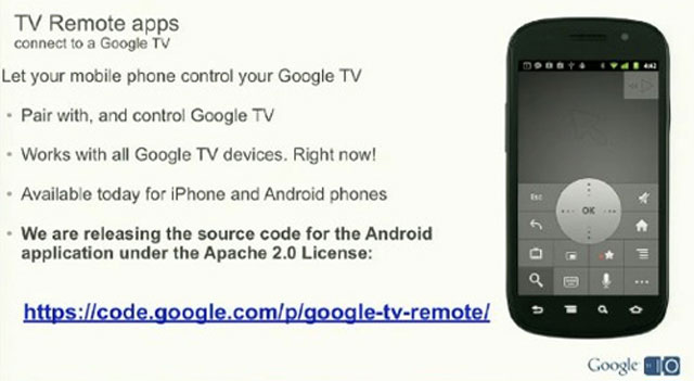 Google TV có giao diện giống máy tính bảng
