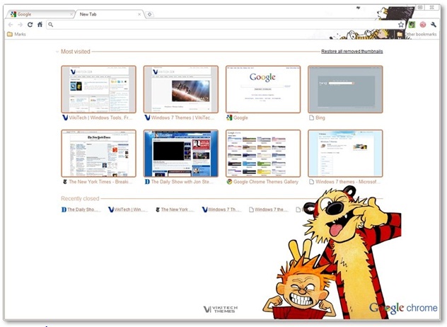 Thư viện Theme dành cho Google Chrome