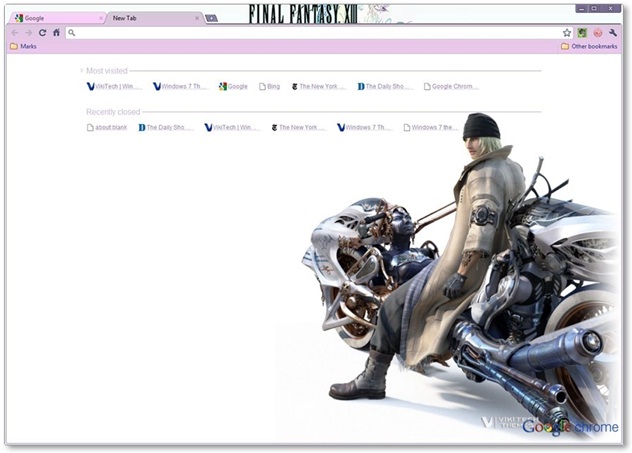 Thư viện Theme dành cho Google Chrome