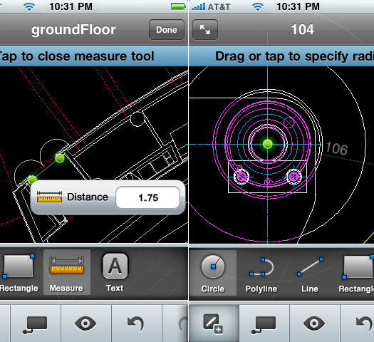 Xem và chỉnh sửa tập tin DWG trên iPhone và Android