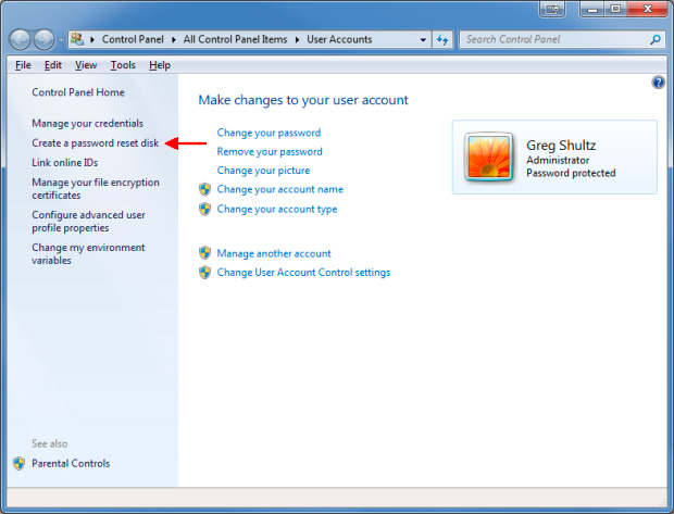 Tạo Windows Password Reset Disk trên Windows 7 bằng ổ USB Flash Drive