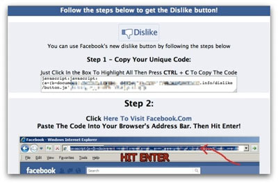 Cộng đồng Facebook 'dính' bẫy Dislike