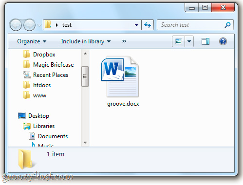 Khám phá file *.docx trong Windows 7