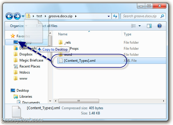 Khám phá file *.docx trong Windows 7