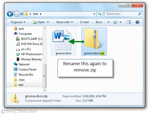 Khám phá file *.docx trong Windows 7