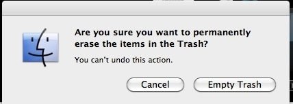 Xóa File trên máy Mac – Empty Trash hay Secure Empty Trash?
