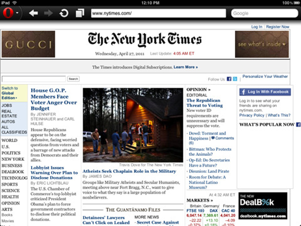 Sử trở lại ngoạn mục của Opera Mini trên iOS