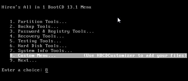 Tích hợp Norton Ghost vào đĩa Hiren’s Boot 13.x