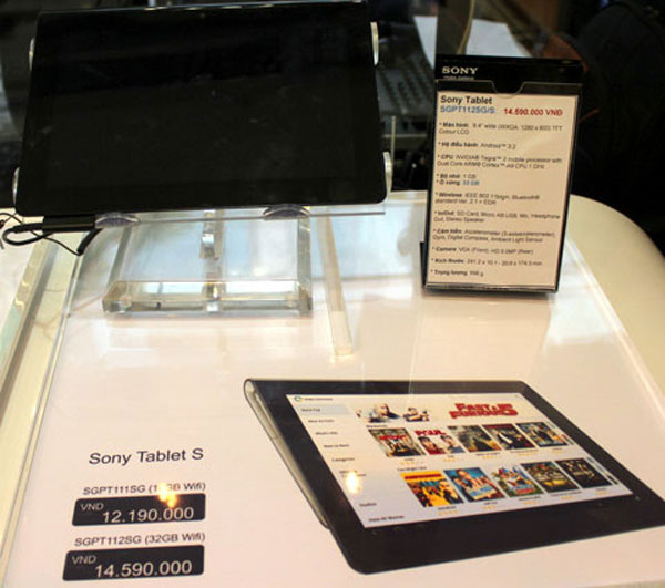 Sony Tablet S chính hãng từ 12,2 triệu