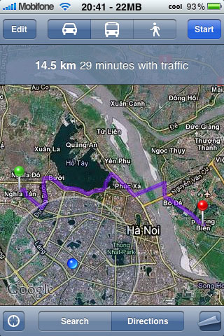 Google chặn tính năng dẫn đường ở VN