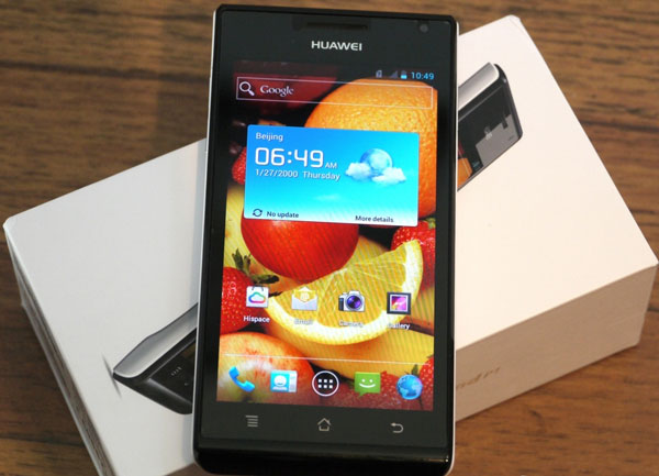 Mở hộp smartphone siêu mỏng Huawei Ascend P1