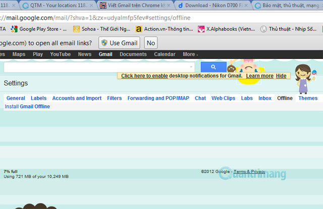 Viết Gmail trên Chrome không cần Internet