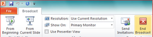 Hướng dẫn trình chiếu file PowerPoint 2010 qua Internet