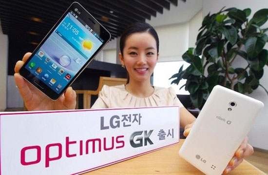 Optimus GK dành cho nhà mạng KT tại Hàn Quốc. LG giới thiệu điện thoại 5 inch Full HD mới