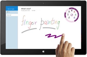 Vẽ bằng ngón tay trên thiết bị chạy Windows