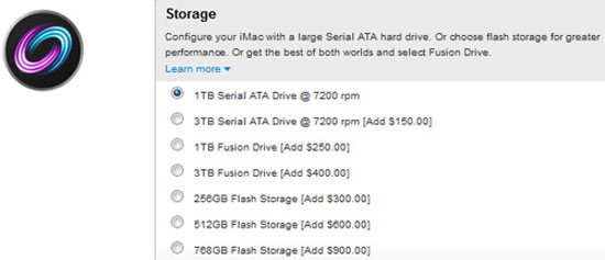 iMac có thêm bản chạy ổ SSD