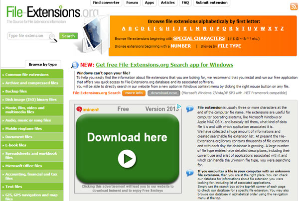 8 cách để nhận biết các tập tin có định dạng lạ