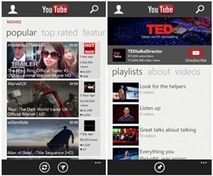 Microsoft tân trang YouTube trên Windows Phone 8