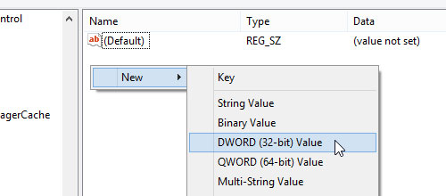 Đặt tên cho khóa mới này là Graphics. Tiếp theo, bạn bấm phải chuột vào khung bên phải của khóa Graphics và chọn New/DWORD (32-bit) Value. Đặt tên cho khóa mới tạo là DisableAnimation. Tắt hiệu ứng nhập văn bản trên Word 2013