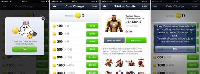 Apple "cắt" mất phần doanh thu quan trọng của Line