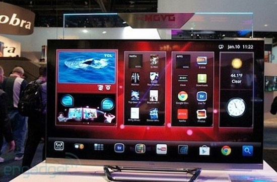 Mẫu Google TV MoVo của TCL.  Google TV 4K đầu tiên thế giới ra mắt