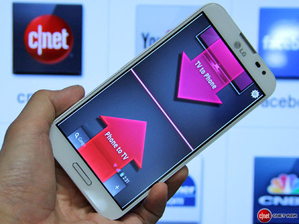 Tính năng chạm điều khiển để kết nối điện thoại đến TV thông minh qua NFC. Các tính năng tiêu biểu trên TV thông minh thế hệ mới ở Việt Nam