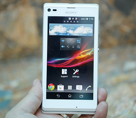 Màn hình LCD của Xperia L có màu sắc đẹp và chất lượng hiển thị tốt. Smartphone Sony Xperia L mới thuộc dòng Arc