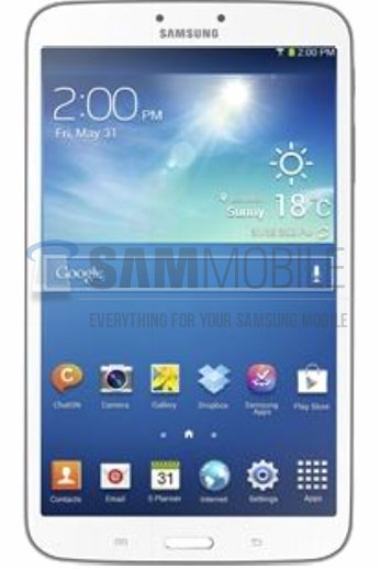 Ảnh được cho là Samsung Galaxy Tab 3 8.0.  Samsung Galaxy Tab 3 8.0 giá rẻ lộ diện