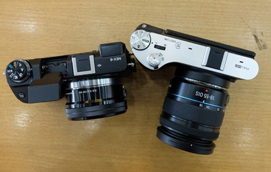 Samsung NX300 đọ dáng Sony NEX-6