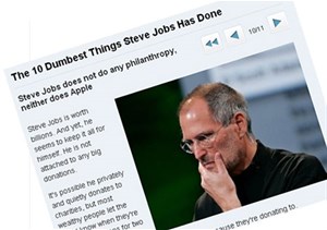 Steve Jobs âm thầm làm từ thiện suốt 20 năm