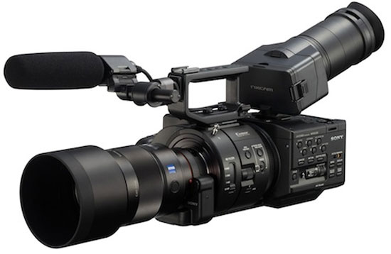 Máy quay NEX-FS700 Sony giới thiệu phụ kiện hỗ trợ quay phim chuẩn RAW 2K/4K cho máy quay NEX-FS700