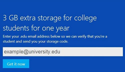 Microsoft tặng 3GB miễn phí trên SkyDrive