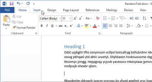 Cách sử dụng biểu tượng trong Microsoft Word 2013