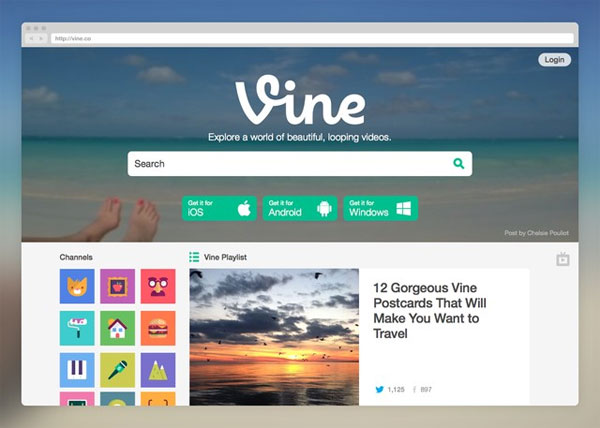 Vine phiên bản web mới giúp người dùng dễ dàng tìm kiếm video