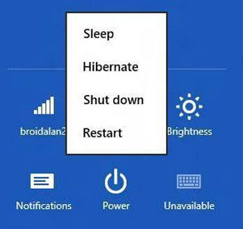 Kích hoạt lại tính năng "ngủ đông" trên Windows 8.1
