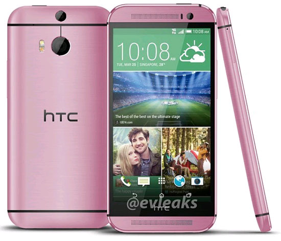 HTC One M8 màu hồng HTC One M8 sắp có thêm bản màu hồng điệu đà