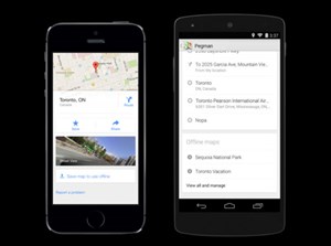 Google Maps cập nhật cho Android/iOS, hỗ trợ bản đồ offline tốt hơn