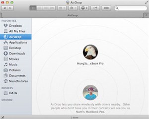 AirDrop, tính năng chia sẻ không dây giữa các máy tính Mac