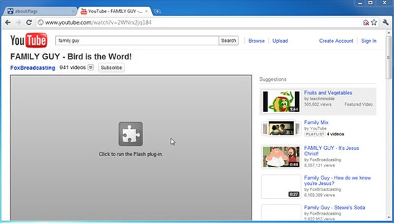 Kích hoạt tính năng Click-to-Play cho trình duyệt tiết kiệm băng thông vô ích