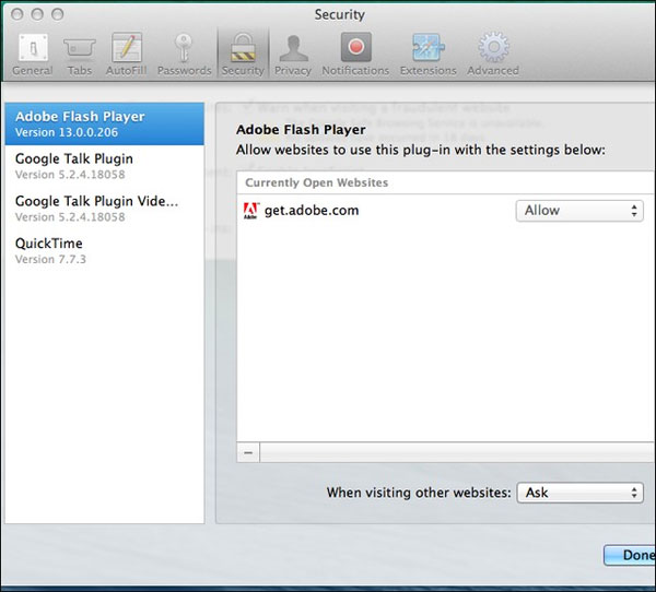 Kích hoạt tính năng Click-to-Play cho trình duyệt tiết kiệm băng thông vô ích