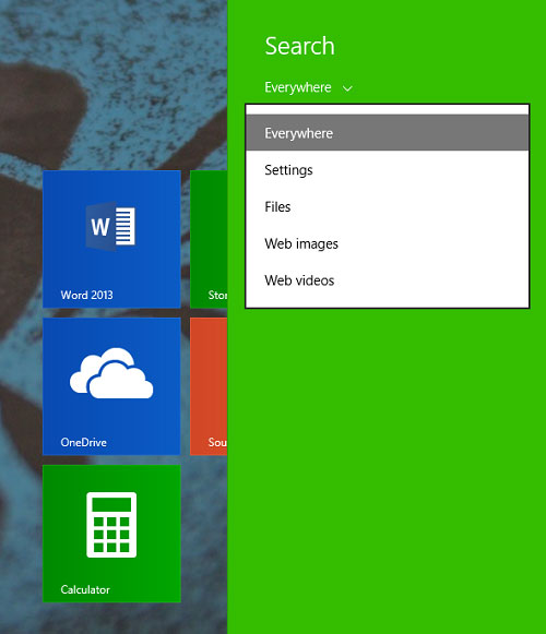 Để tìm kiếm tốt hơn và nhanh hơn trên Windows 8 Để tìm kiếm tốt hơn và nhanh hơn trên Windows 8