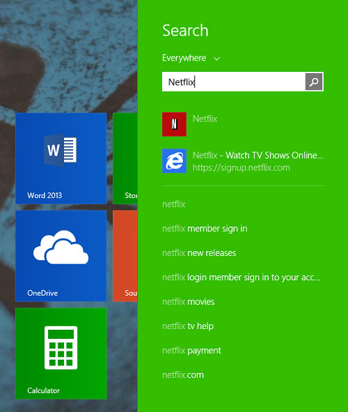 Để tìm kiếm tốt hơn và nhanh hơn trên Windows 8 Để tìm kiếm tốt hơn và nhanh hơn trên Windows 8